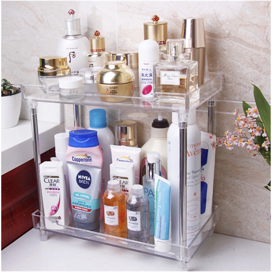 Jual Rak Kosmetik Organizer Acrylic Tempat Penyimpanan Kosmetik