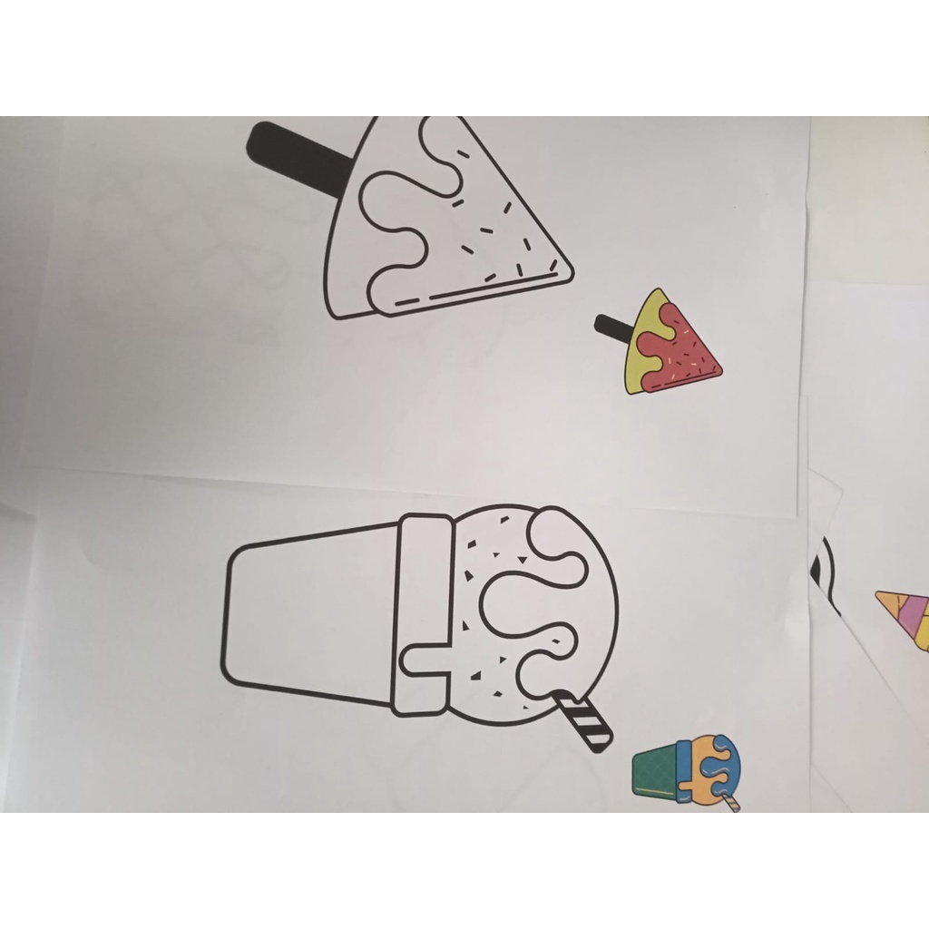 

A4 ISI 10 LEMBAR Mewarnai es krim CONTOH,Warna