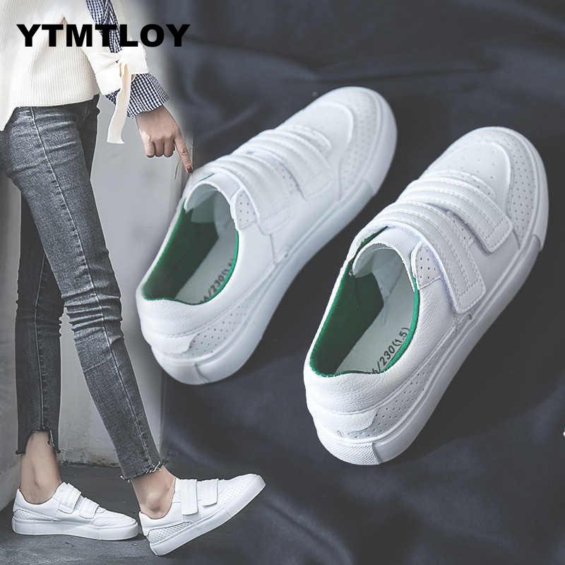 2019 Women Fashion Vulcanized Shoes Tenis Feminino Zapatos De Mujer Slimming White Sneakers