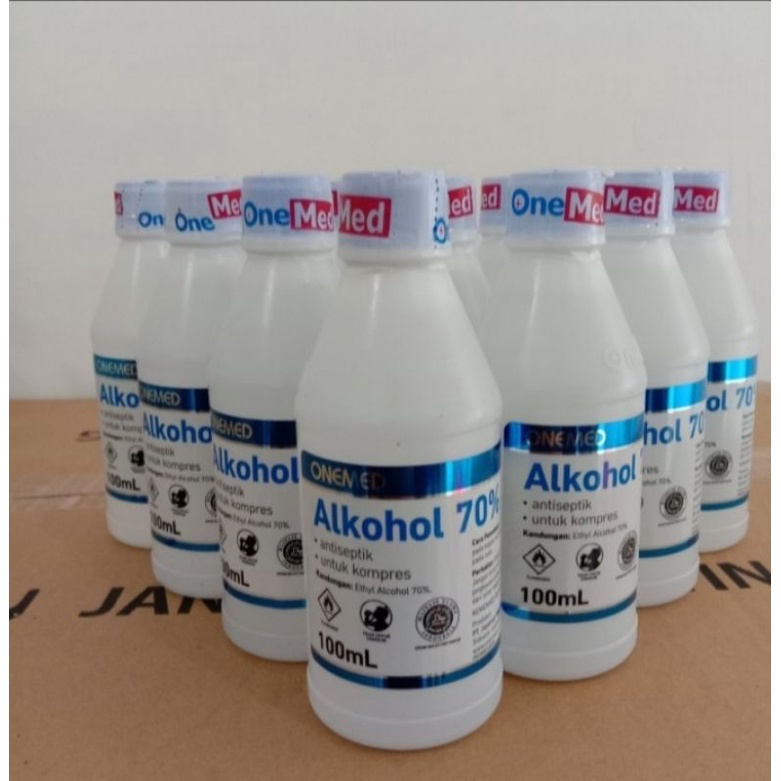 ALKOHOL 70% 100ML ANTISEPTIK ONEMED PERBOX