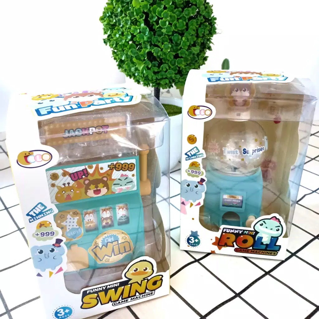 MMTOYS MB209 Mainan Anak Murah Mini Jackpot Swing / Candy Vending Machine Drink / Surprise Mini Roll-5
