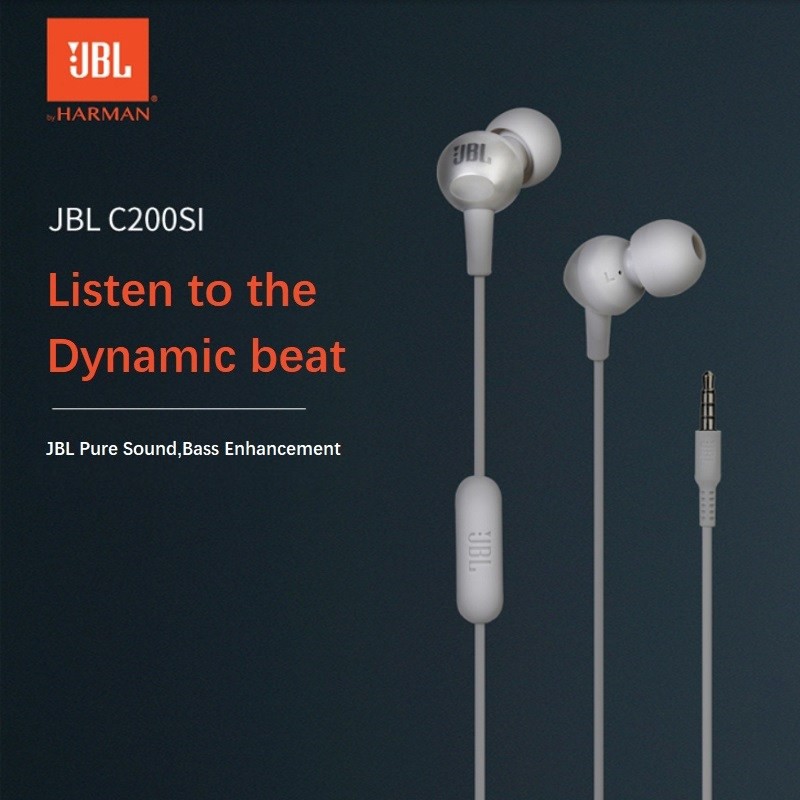 HEADSET JBL C200SI ORIGINAL WITH MIC EARPHONE JBL C200SI