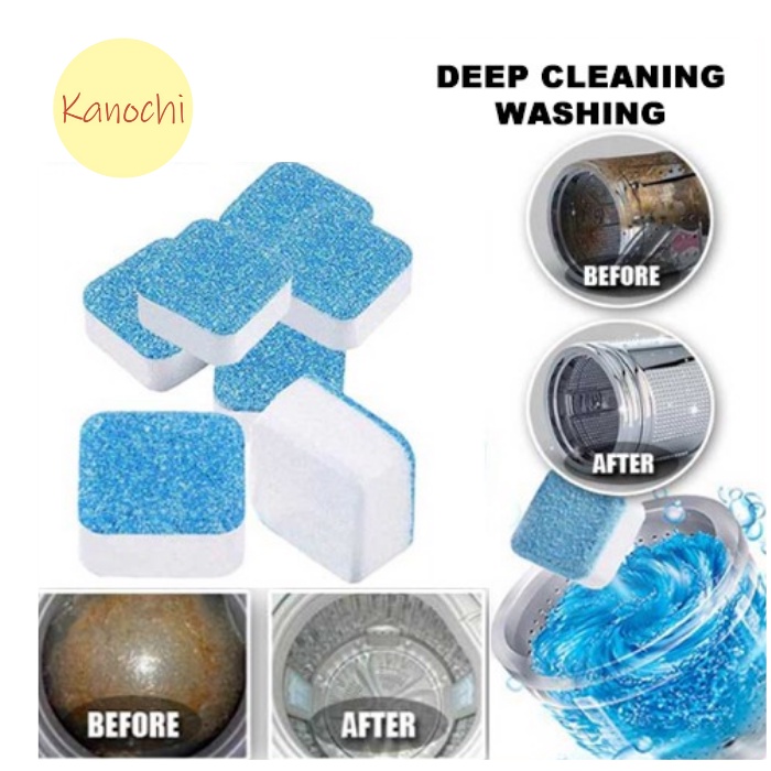 Tablet Pembersih Mesin Cuci Penghilang Bakteri Deep Cleaning Washing