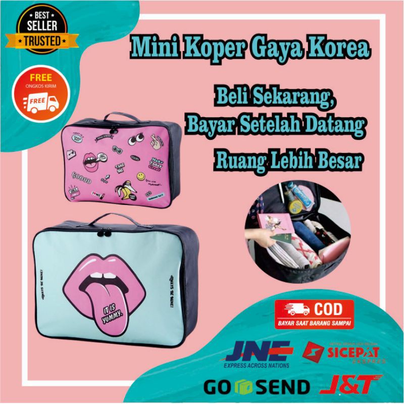 MINI KOPER GAYA KOREA/TAS MAKE UP TRAVELER TAS TAMBAHAN KOPER