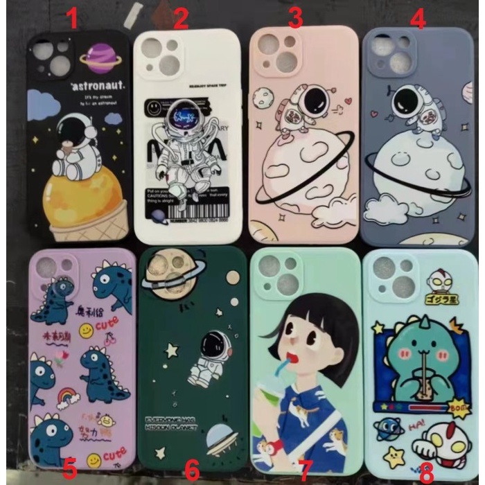 Samsung A03 core soft jelly case gambar astronot couple viral keren