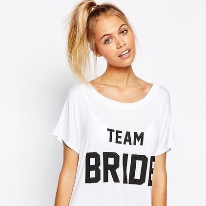 MYSTIQUE.ID-BAJU KAOS TEAM BRIDE T-SHIRT LUCU DAN AESTHETIC