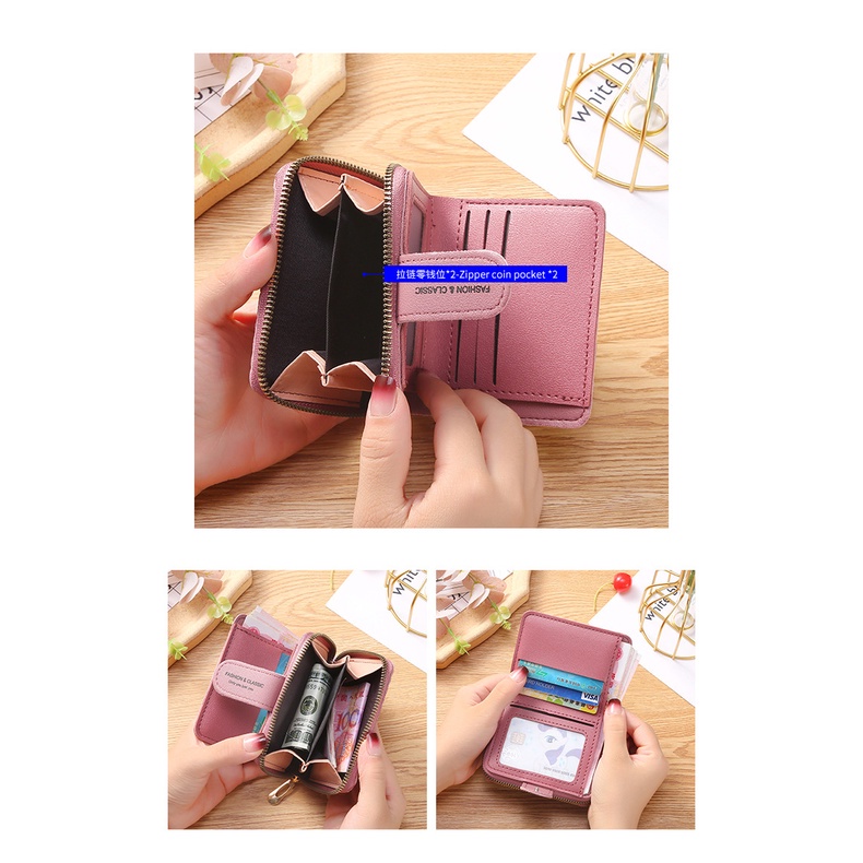 Dompet Kartu Lipat Wanita BS46 Dompet Koin Mini Wanita Korean fashion trendy ACC