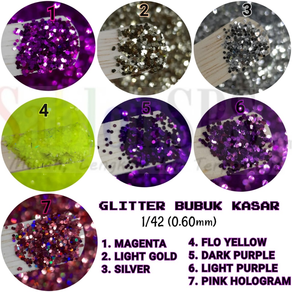 GLITTER BUBUK GLITER POWDER KASAR 10GR 1/42