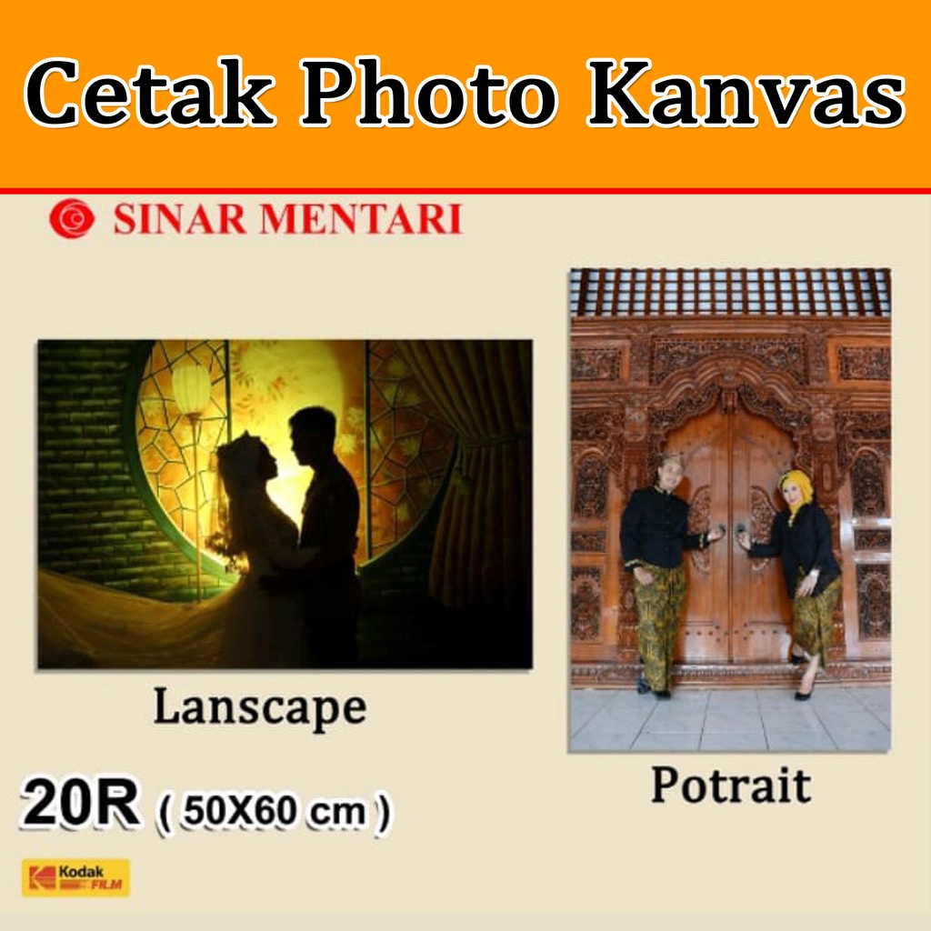 Jual CETAK FOTO KANVAS 20R | Shopee Indonesia