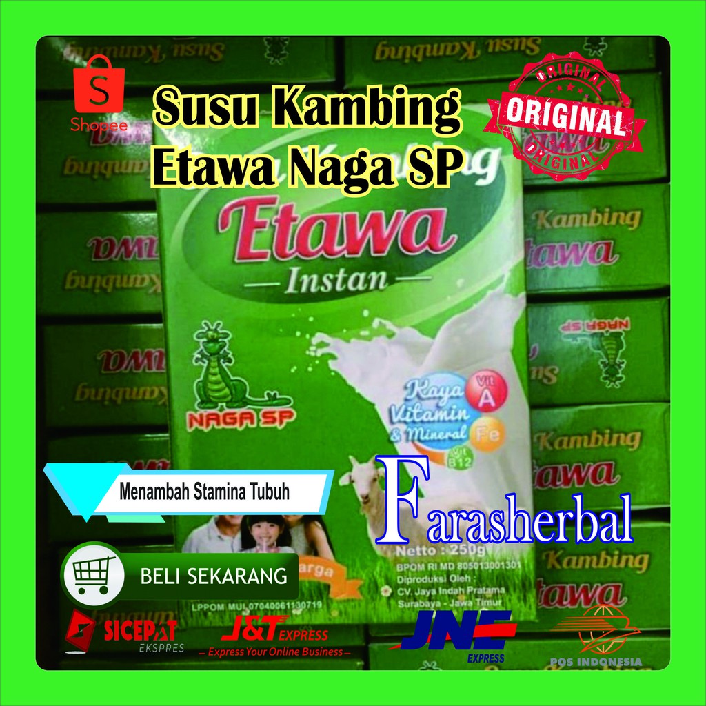 

Susu Kambing Etawa Naga SP 250 Gram – Original Kualitas Terbaik Di Kelas Susu Kambing