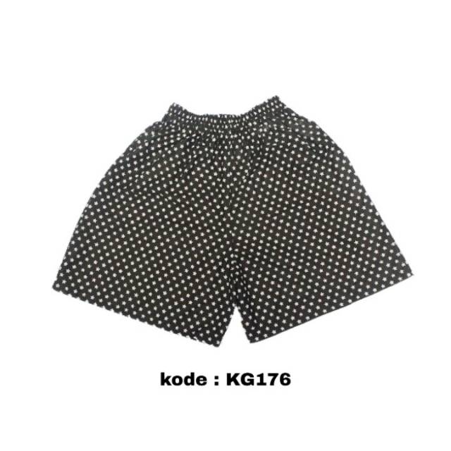 BOXER / CELANA KOLOR MOTIF BINTANG HITAM