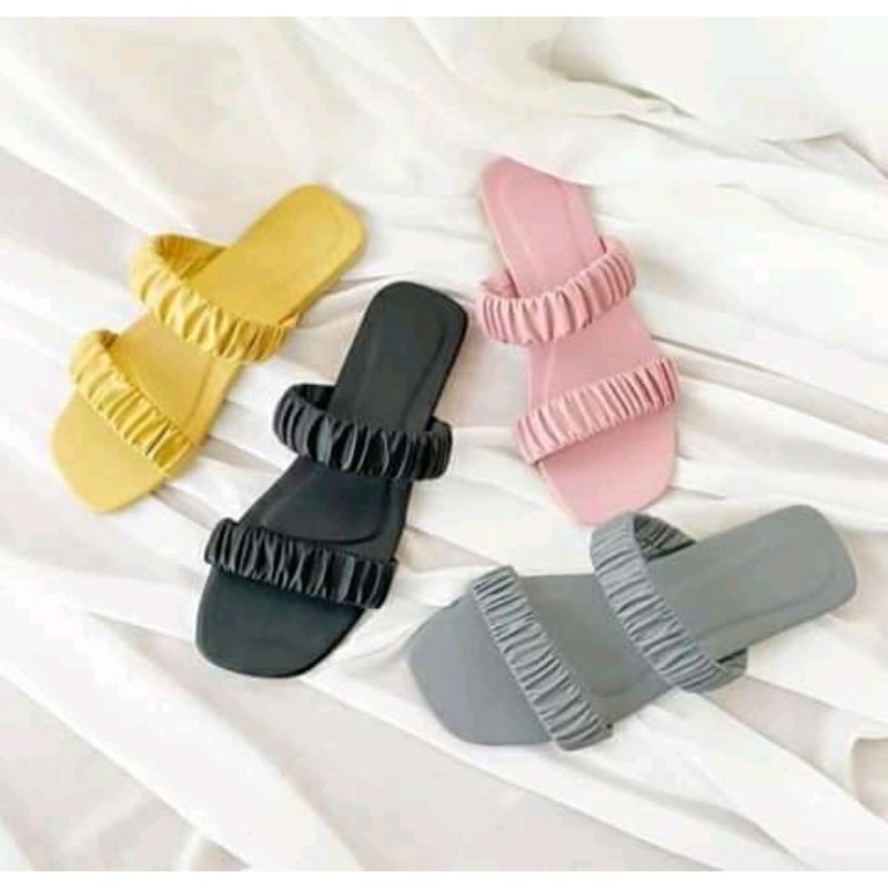 sandal teplek casual kokop ban dua kerut2