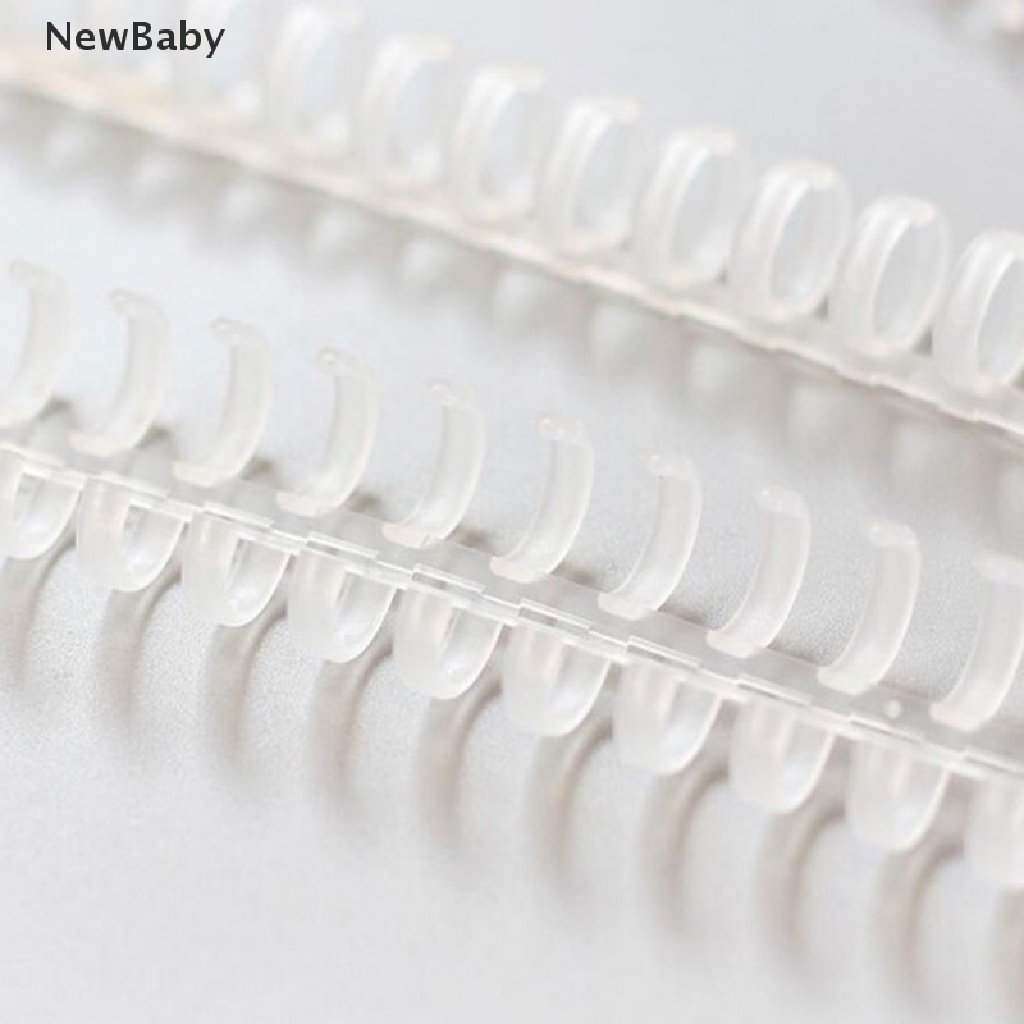 5pcs / Set Cincin Spiral 30 Lubang Bahan Plastik Untuk Perlengkapan Kantor