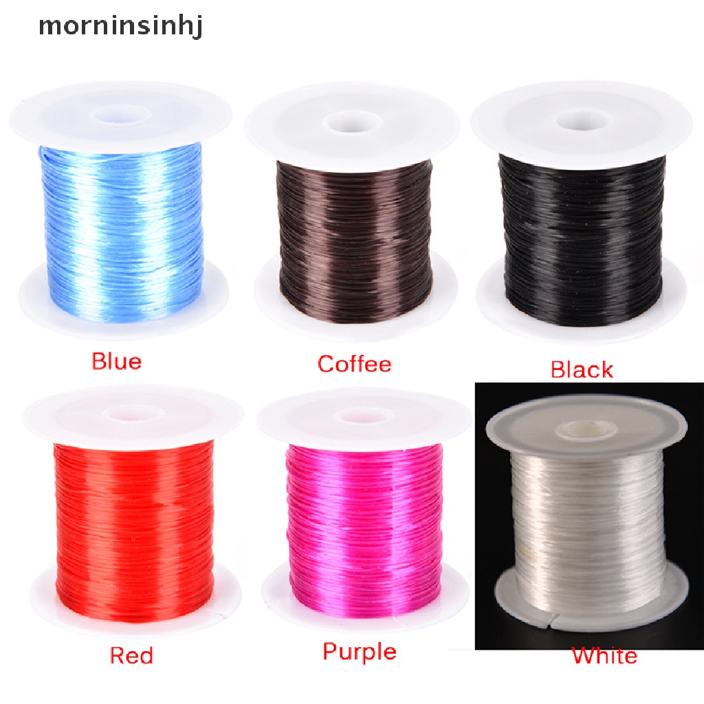 Mor Tali Elastis Kuat Lebar 1mm Untuk Membuat Perhiasan Gelang Diy