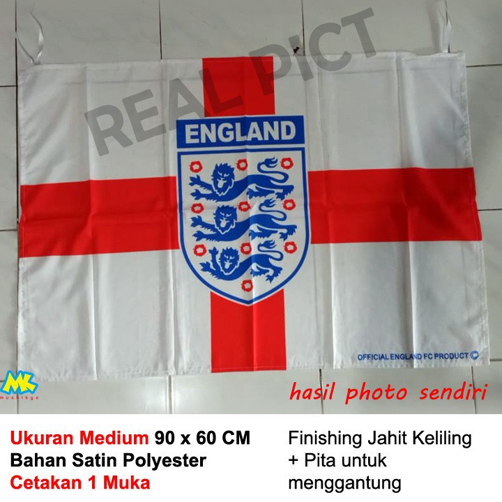 Bendera Sepak Bola England Italia Belanda ukuran Sedang