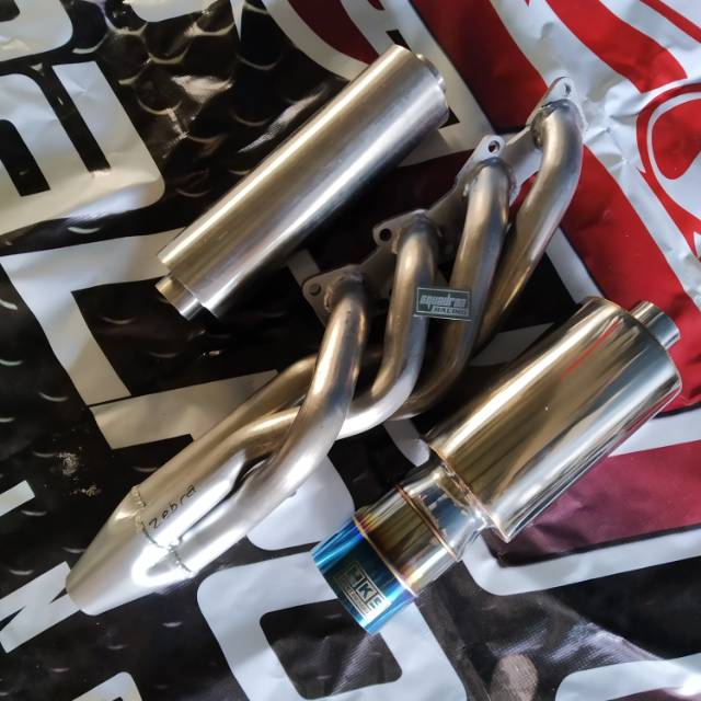 Knalpot mobil muffler set daihatsu zebra n espass