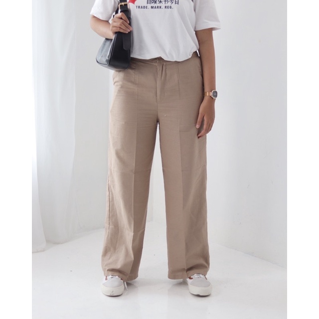 Slim Cullote (Highwaist Kulot Linen)