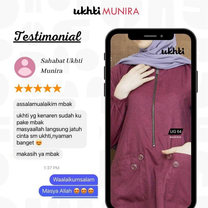 GAMIS UG 64 UKHTI UG59 UKHTI BAJU GAMIS ORI ORIGINAL UKHTI MUNIRA GAMIS UKHTI GAMIS MUNIRA TERBARU D
