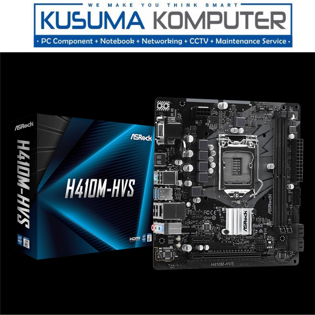 ASRock H410M-HVS Motherboard intel Socket LGA1200