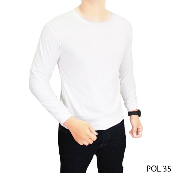 Kaos Polos Panjang Bahan Katun - POL 35