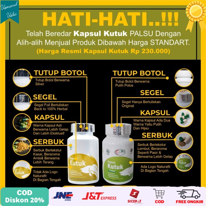 

◾COD◾ Kapsul Kutuk Premium 100% ASLI - Albumin Obat Luka Pasca Operasi
