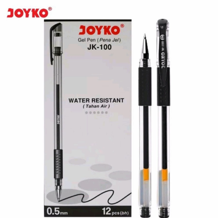 

Joyko Pulpen Gel JK 100 12pcs 1 lusin