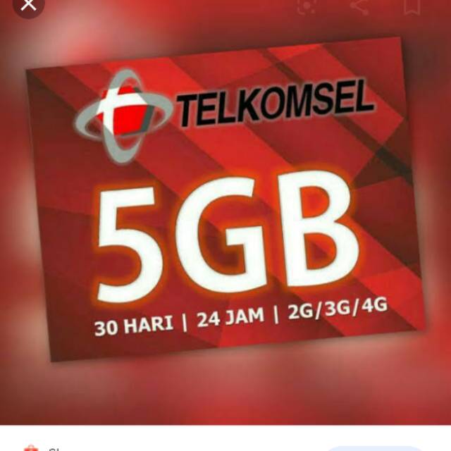 Kuota telkomsel 5gb + 2gb