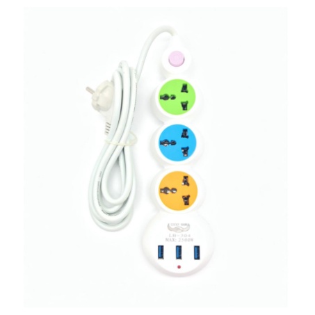 READY Stop Kontak/Power Strip/Socket USB Warna LH-304