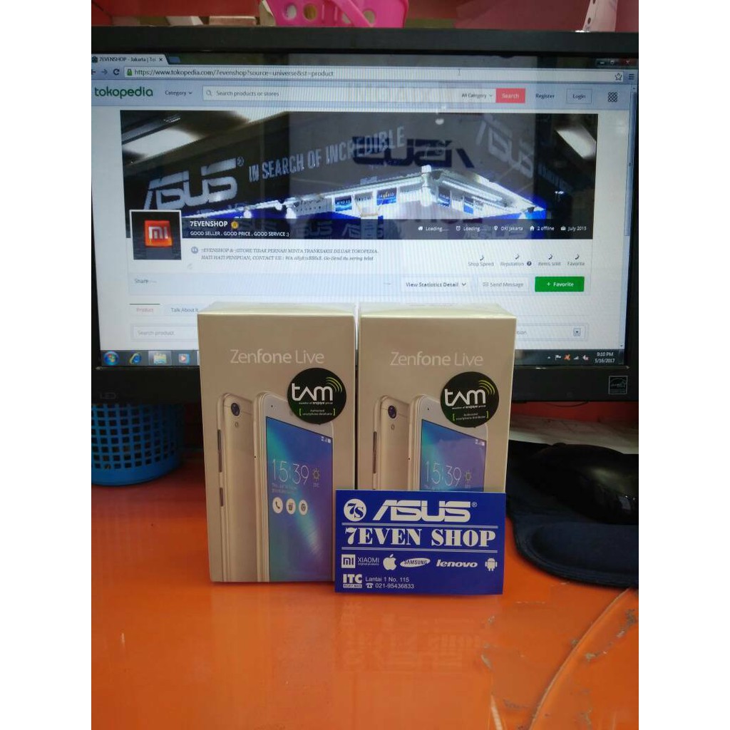 Asus Zenfone 3 Go LIVE ZB501KL RAM 2GB internal 16GB GRS RESMI ASUS