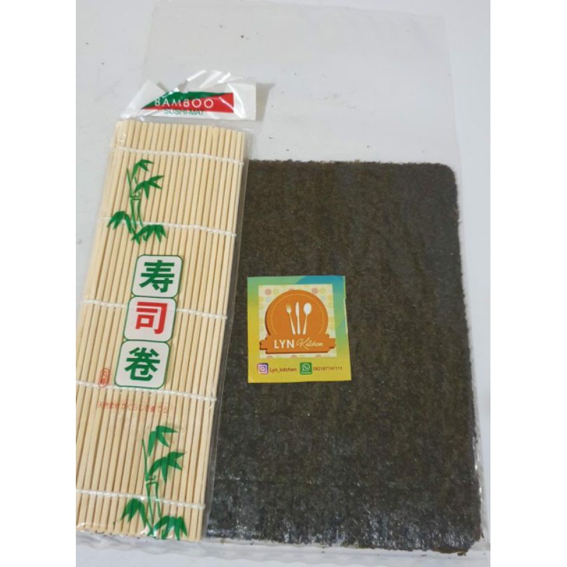 

NORI MANJUN 5 / 10 PC + SUSHI MAT/ penggulung sushi