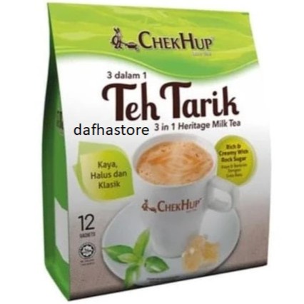 

DISKON - (BISA COD) Checkhup 3 in 1 Teh Tarik 12sachet.