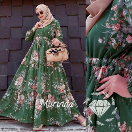 Baju Gamis Muslim Terbaru 2021 Model Baju Pesta Wanita kekinian Bahan Corneli Kekinian gaun remaja