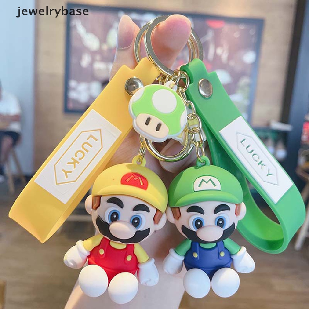 (jewelrybase) Boneka Karakter Kartun Super Mario bros Luigi Jamur Lucu