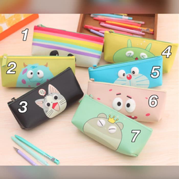 

Tempat Pensil Kartun Mata 3D Menonjol