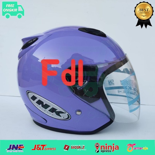 helm centro sni free stiker ink ungu packing box bubblewarp aman