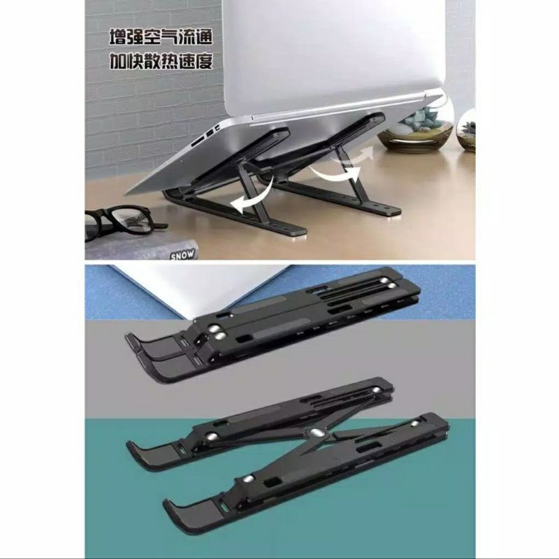 Stand laptop lipat folding stand meja laptop tablet iPad