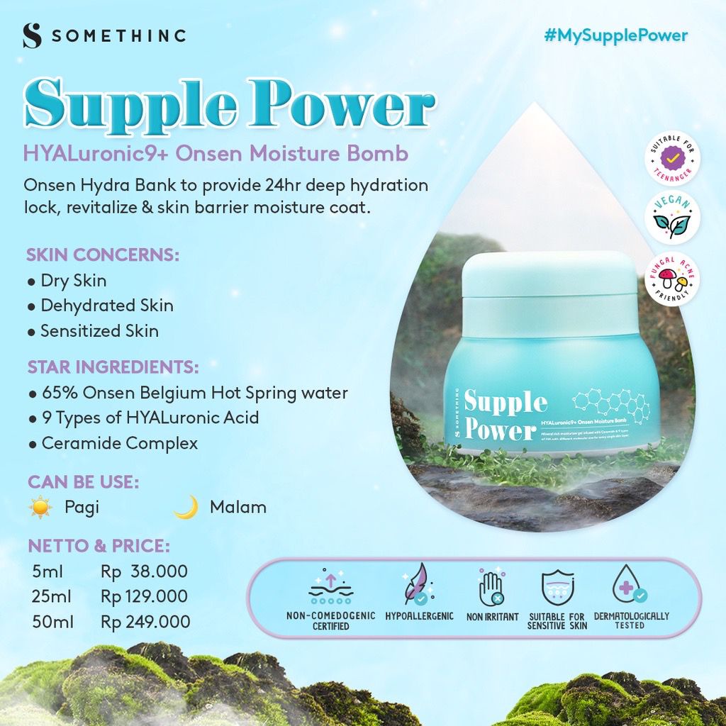 Somethinc Supple Power Hyaluronic9+Onsen Moisture Bomb Gel