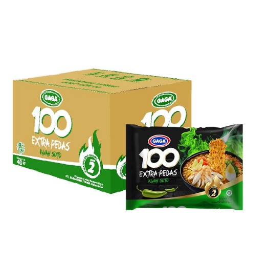 

Mie Gaga 100 Soto Extra Pedas (1 ktn = 40 pcs)