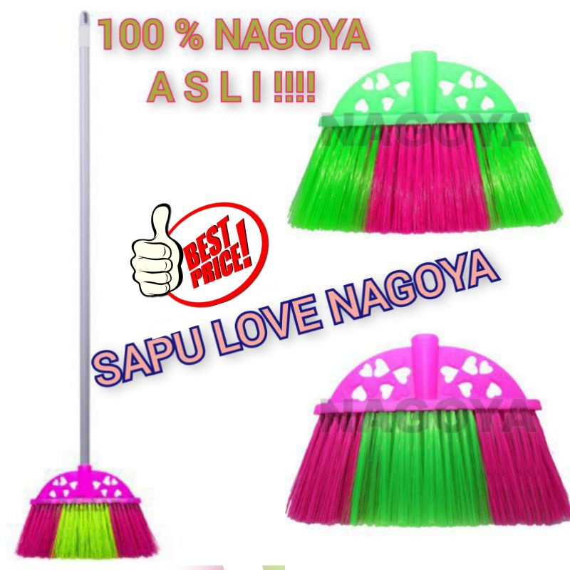 SAPU - LANTAI - LOVE - PLUS - GAGANG - NAGOYA / SAPU LANTAI SENAR WARNA WARNI NAGOYA / SAPU NYLON