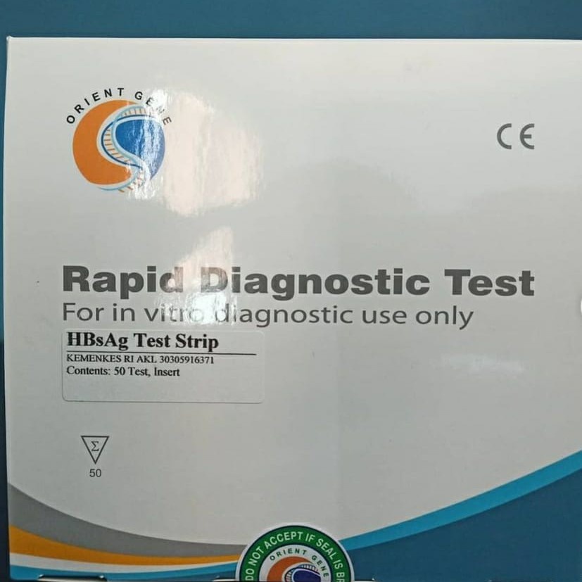 Rapid Test Orient Gene Hbsag strip isi 50