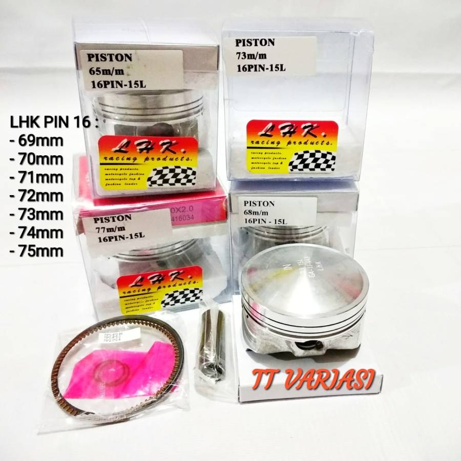 Piston Kit LHK 69 70 71 72 73 74 75 Pen 16 Type DOUBLE RING
