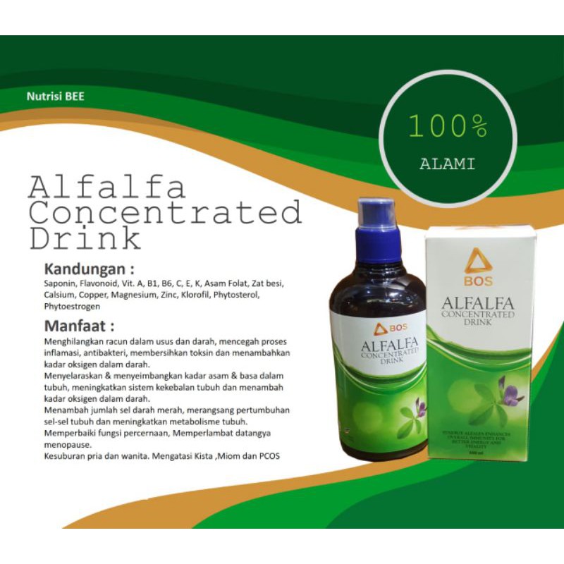 Alfalfa | Alfalfa Herbal BEE | Alfalfa Untuk PROMIL | Alfalfa Concentrated Drink