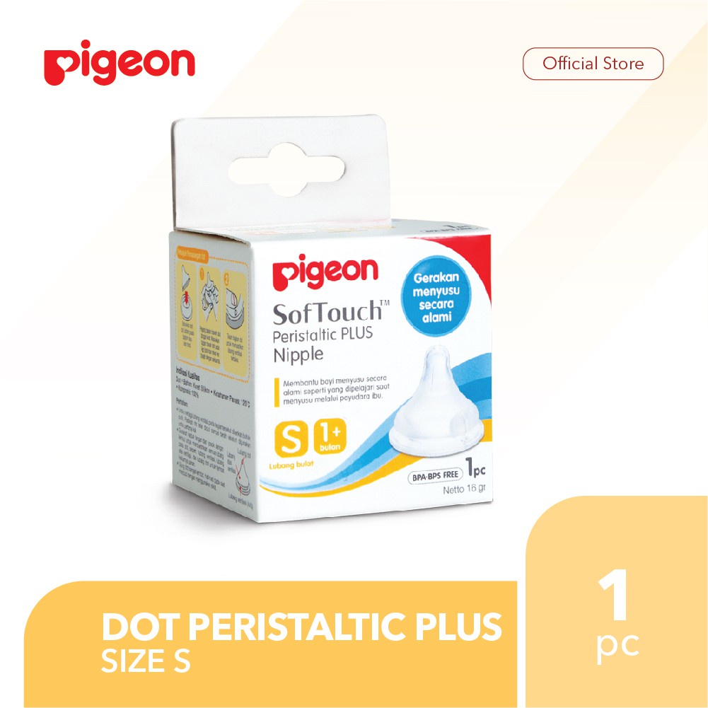 PIGEON Dot Peristaltic Plus Size S Isi 1 Pcs | Dot Bayi