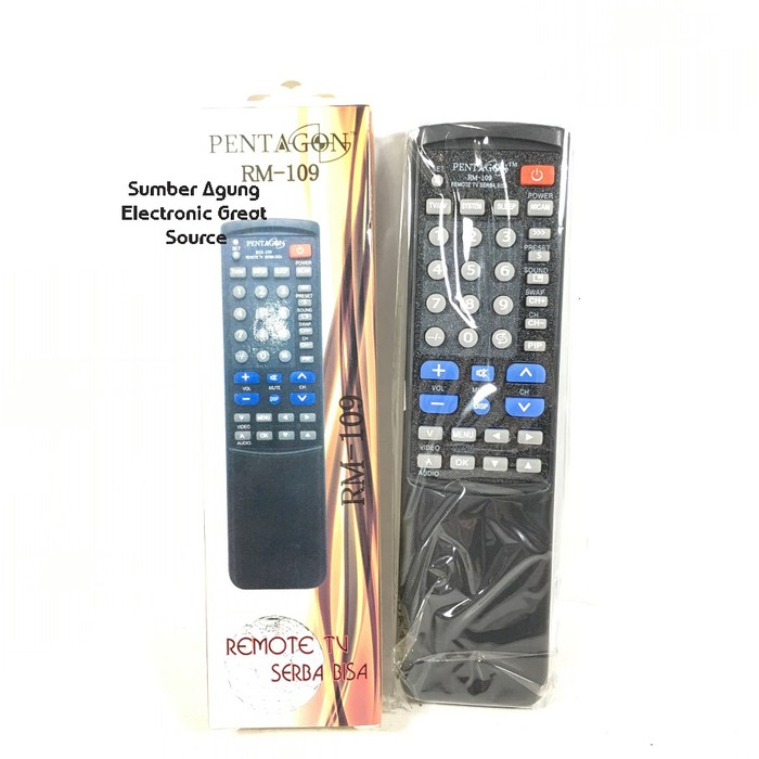 Remot TV Pentagon RM109 109 Remote TV Serba Bisa Berkualitas Lengkap