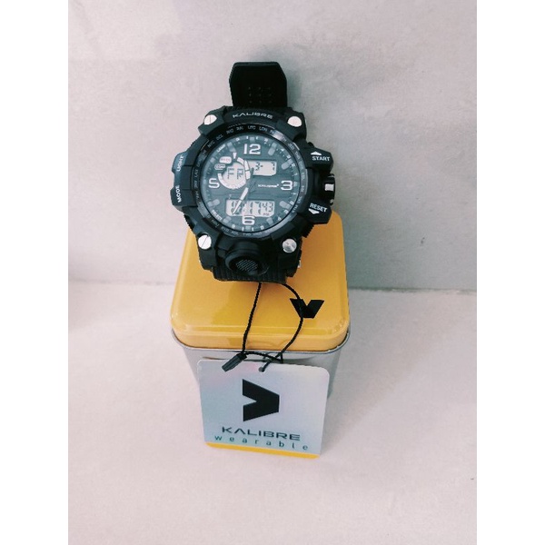 Jam Tangan Digital Pria 996238000 VEGIUM BLK KALIBRE - Jam Tangan Pria Anti Air VEGLUM KALIBRE - Jam