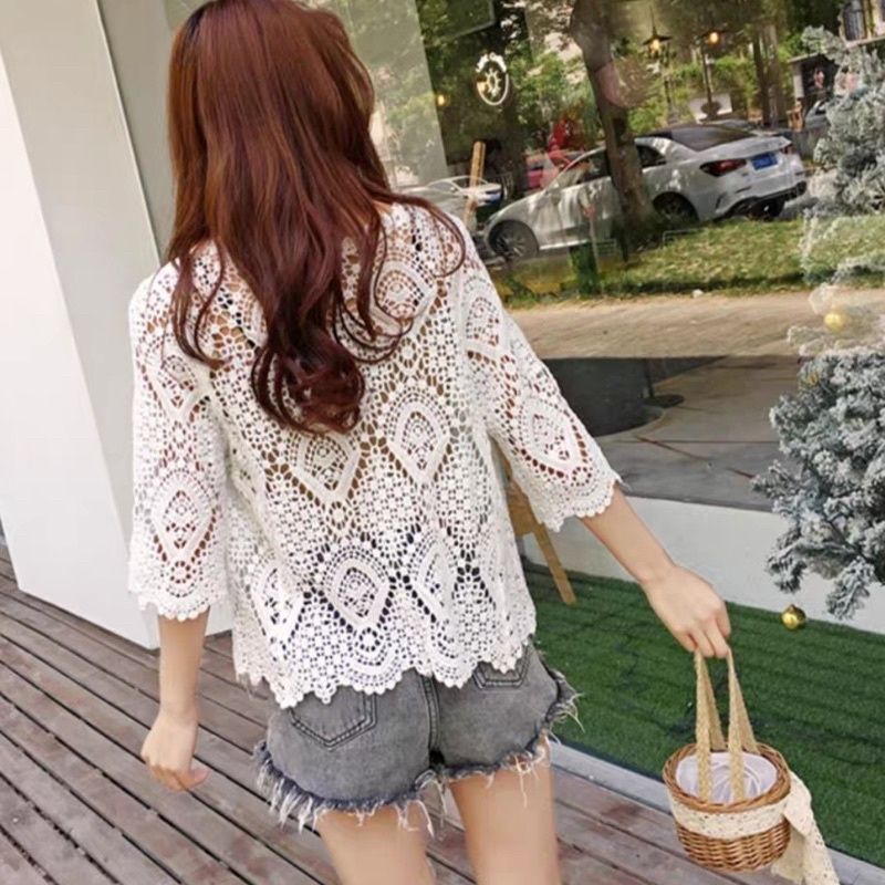 MDLV ~  32110 CEXILIA CROCET CARDIGAN // CARDIGAN BRUKAT // CARDIGAN LENGAN PANJANG //FASHION IMPORT