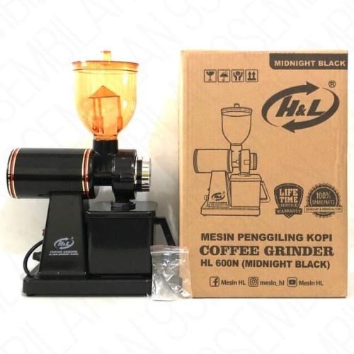 H&L ELECTRIC COFFEE GRINDER HL600N mesin giling kopi (midnight black)