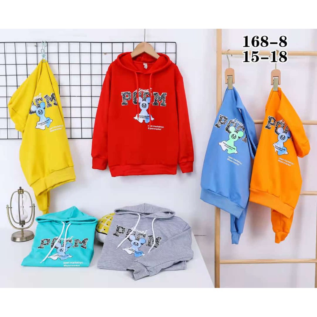 Sweater Hoodie Import Anak Cowok Usia 5 - 8 Tahun