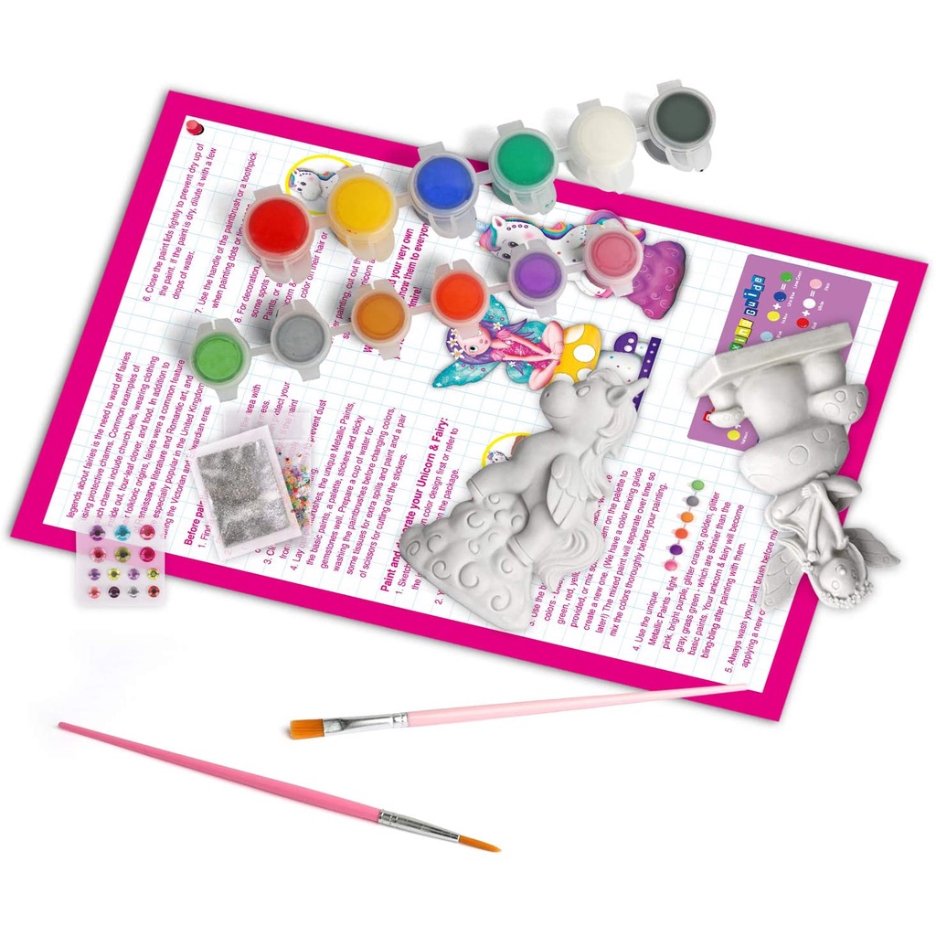 Flower Fairy Unicorn Painting Set Mainan Mewarnai 3D DIY