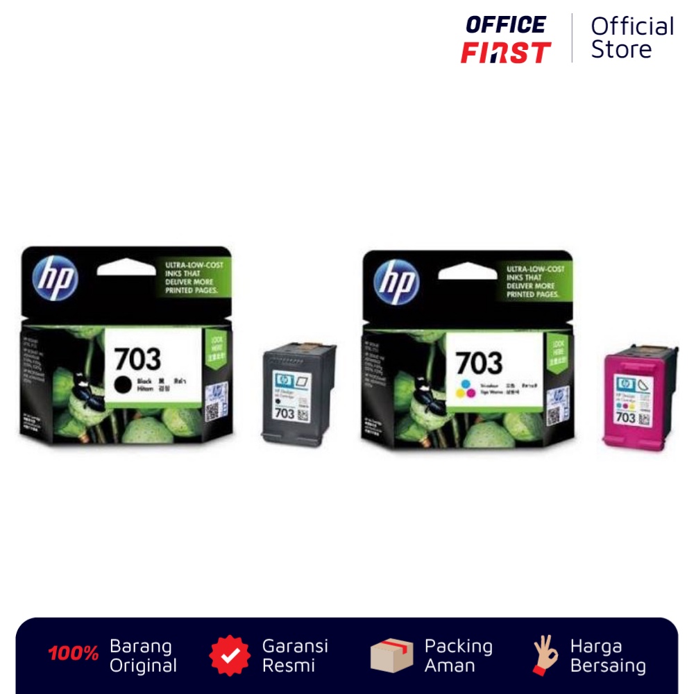 Tinta HP 703 Black Hitam CD887AA / Deskjet D730 F735